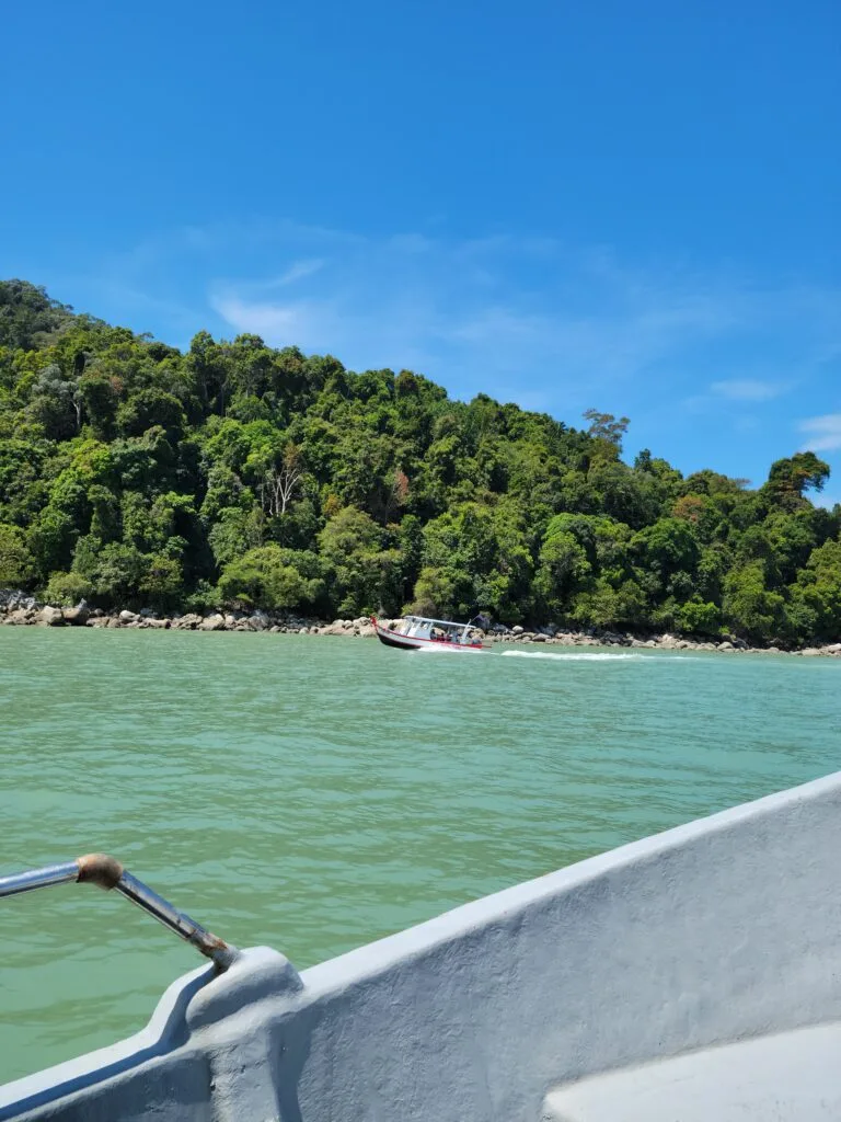 boat ride to monkey beach in penang