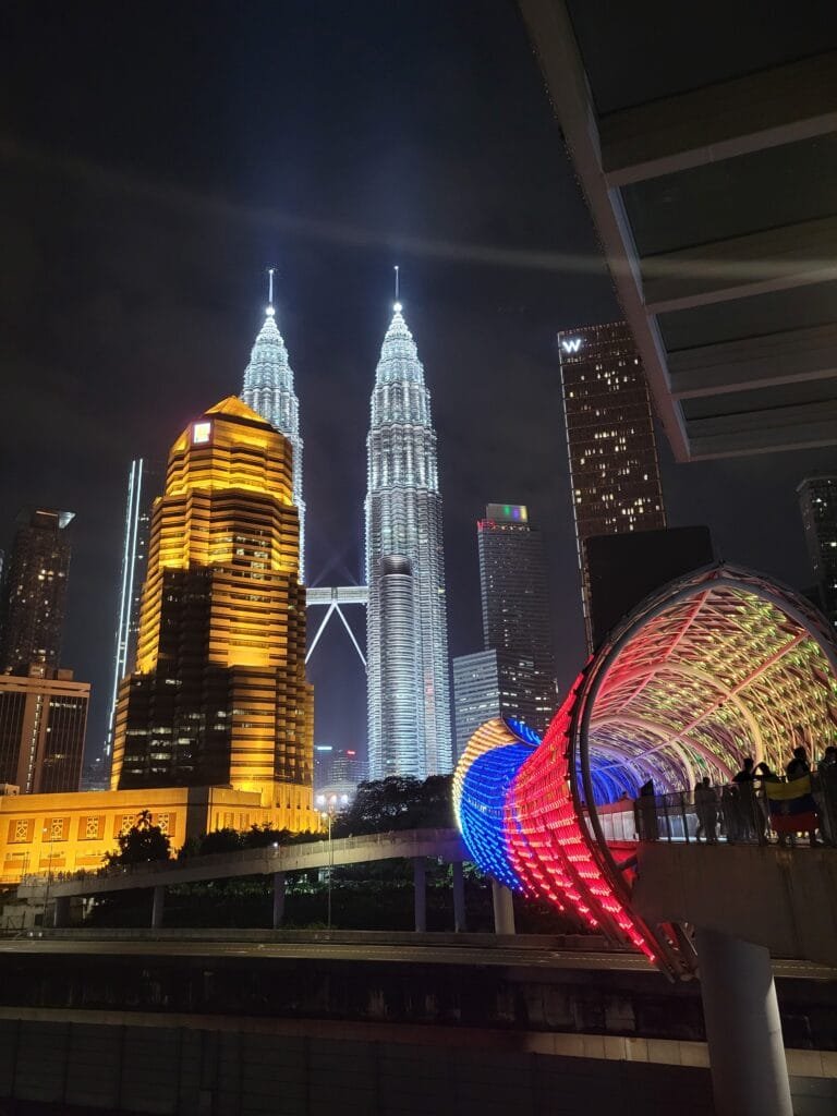 petronas towers at night