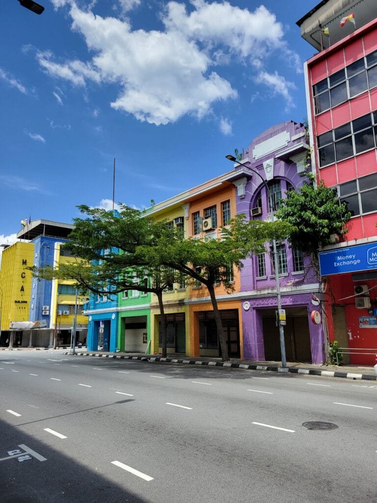 ipoh colourful houses