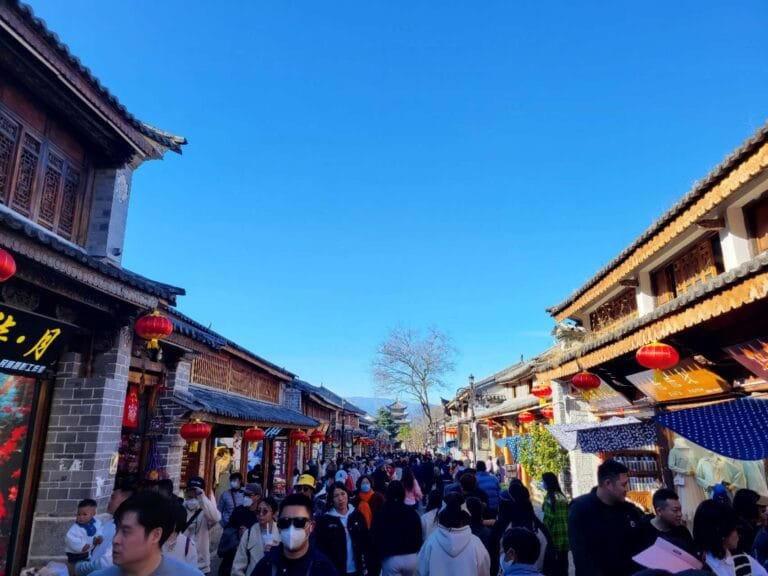 dali old town during chinese new year