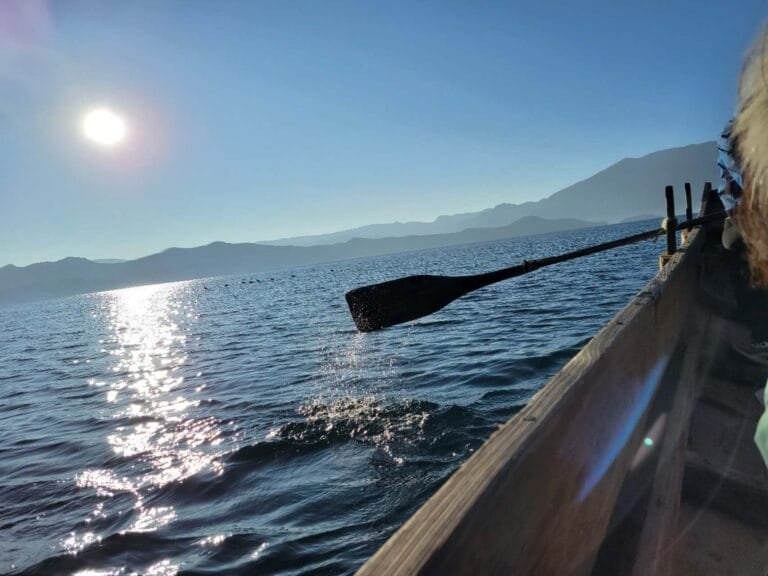 boat ride on lugu lake china