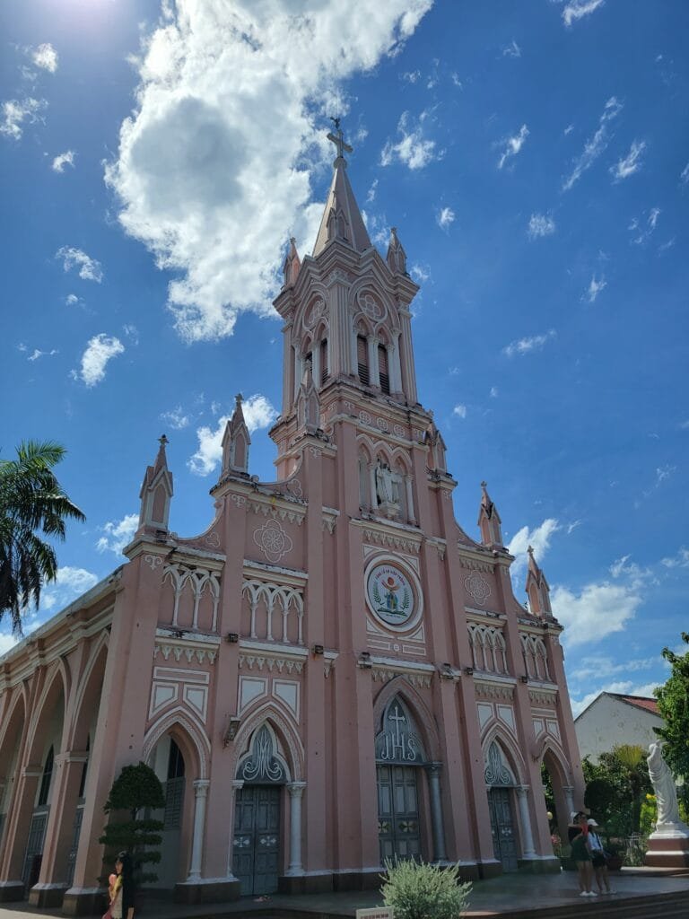 pink church in da nang