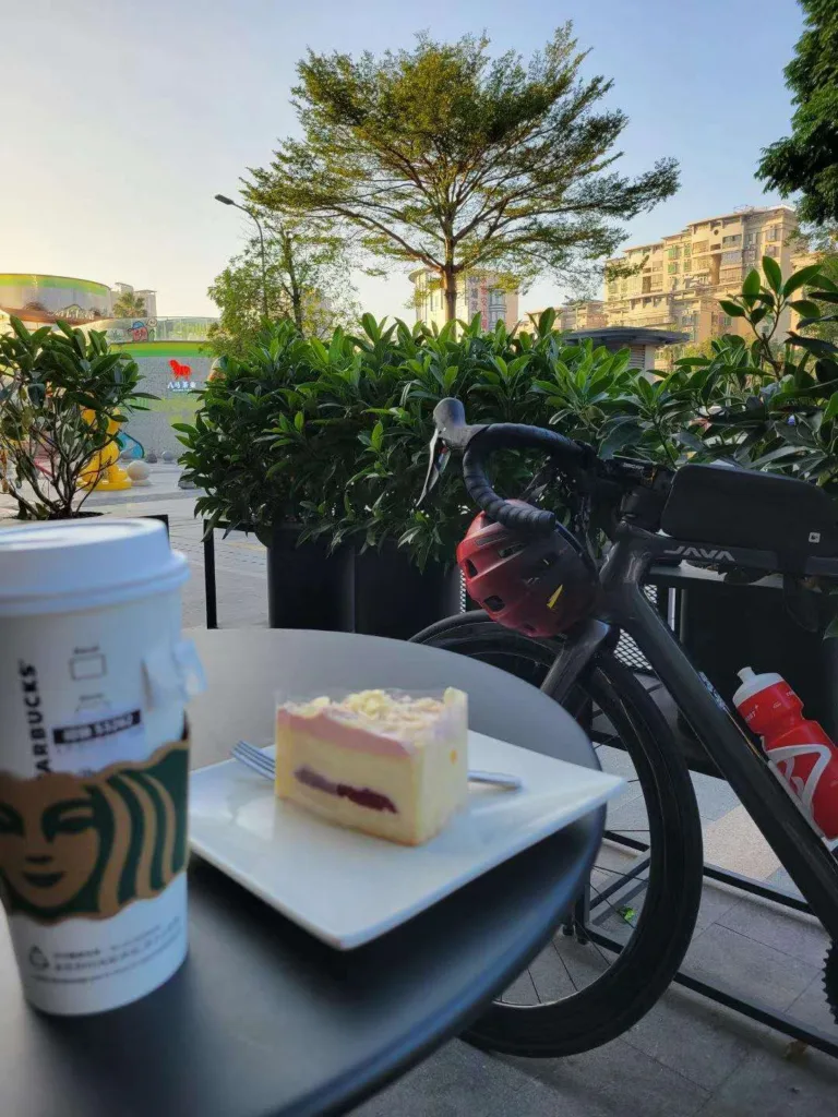 starbucks after a ride